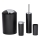 WENKO 24078800 - Set CALVO 6,5x13 cm zwart/glanzend chroom