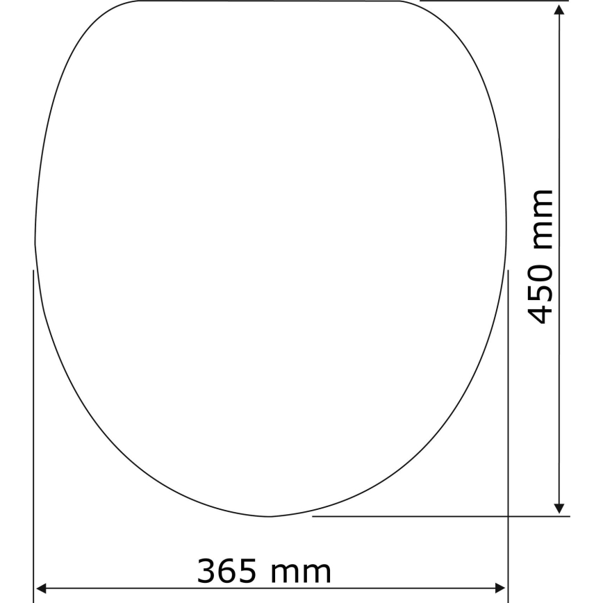 WENKO 24082800-Toiletbril DROPLETS 45x38,8 cm veelkleurig/glanzend chroom