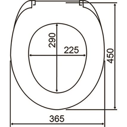 WENKO 24082800-Toiletbril DROPLETS 45x38,8 cm veelkleurig/glanzend chroom