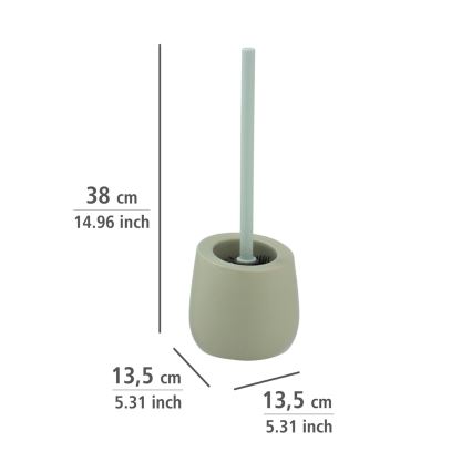 WENKO 24120100 - Toiletborstel BADI 13,5x38 cm groen