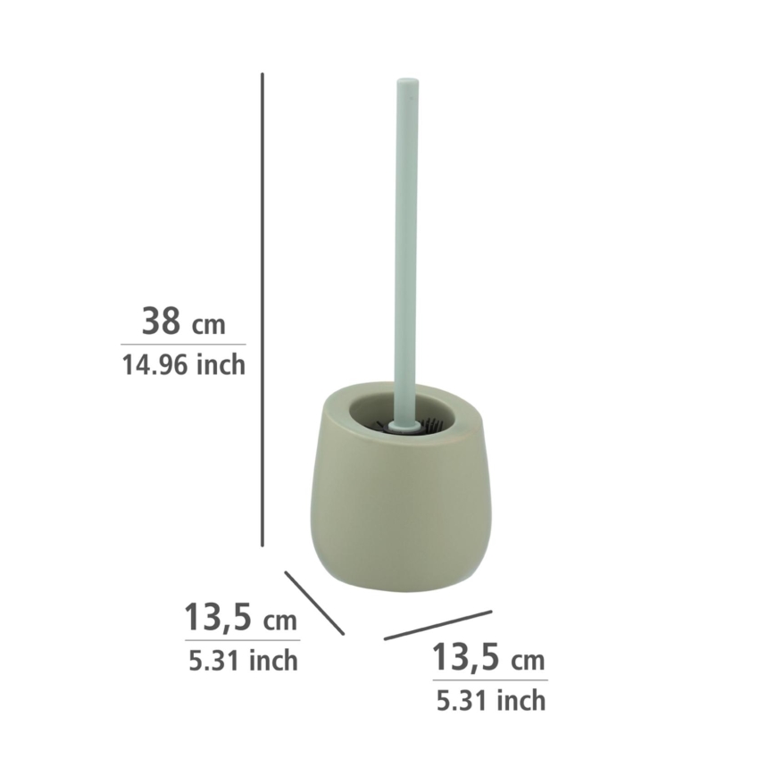 WENKO 24120100 - Toiletborstel BADI 13,5x38 cm groen