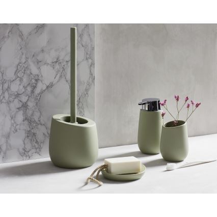 WENKO 24120100 - Toiletborstel BADI 13,5x38 cm groen