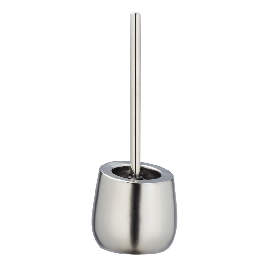 WENKO 24140100 - WC-borstel BADI 13,5x38 cm zilverkleurig