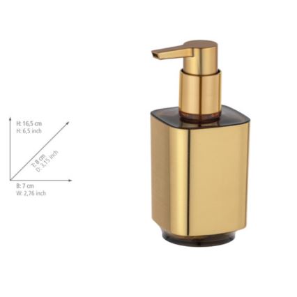 WENKO 24161100 - Zeepdispenser AURON 300 ml, goudkleurig