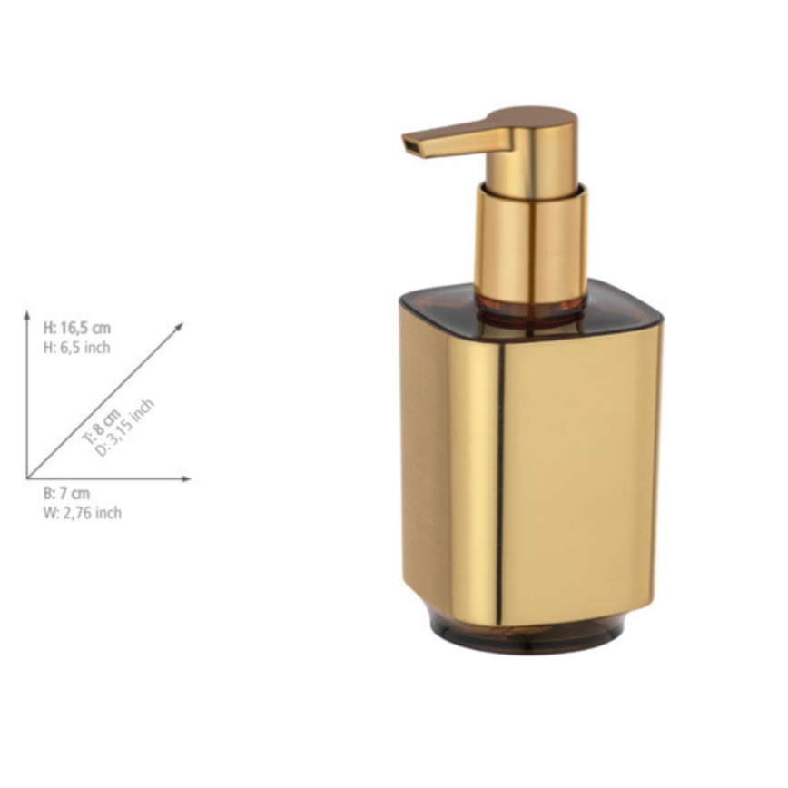 WENKO 24161100 - Zeepdispenser AURON 300 ml, goudkleurig