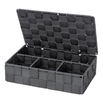 WENKO 24223100 - Opbergmand ADRIA 26x17 cm grijs/antraciet
