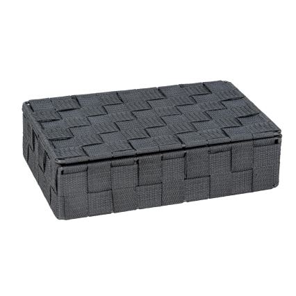WENKO 24223100 - Opbergmand ADRIA 26x17 cm grijs/antraciet