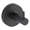 WENKO 24232100-Haak BOSIO BLACK 5,5x5,5 cm roestvrij staal/zilver