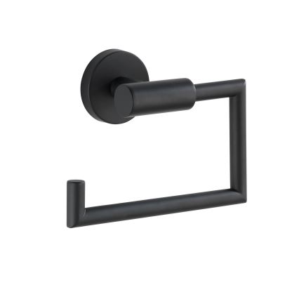 WENKO 24240100-Toiletrolhouder BOSIO BLACK 15x10,5 cm rvs/zilver