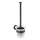 WENKO 24243100-WC toiletborstel BOSIO BLACK 10x35 cm roestvrij staal/zilver/satijn