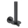 WENKO 24262100 - Toiletrolhouder BOSIO BLACK, 8 x 18 cm, RVS/zilver