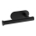 WENKO 24287100-Toiletrolhouder TURBO-LOC OREA BLACK 16x7 cm RVS/zwart