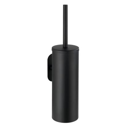 WENKO 24289100-WC WC-borstel TURBO-LOC OREA BLACK 9x39,5 cm, roestvrij staal/zwart