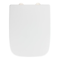 WENKO 24334100-Toiletbril EXCLUSIEF 46,5x37 cm wit/zilver