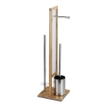 WENKO 24391100 - WC-borstel RIVALTA 18x70 cm bruin/wit/zwart