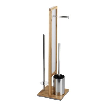 WENKO 24391100 - WC-borstel RIVALTA 18x70 cm bruin/wit/zwart