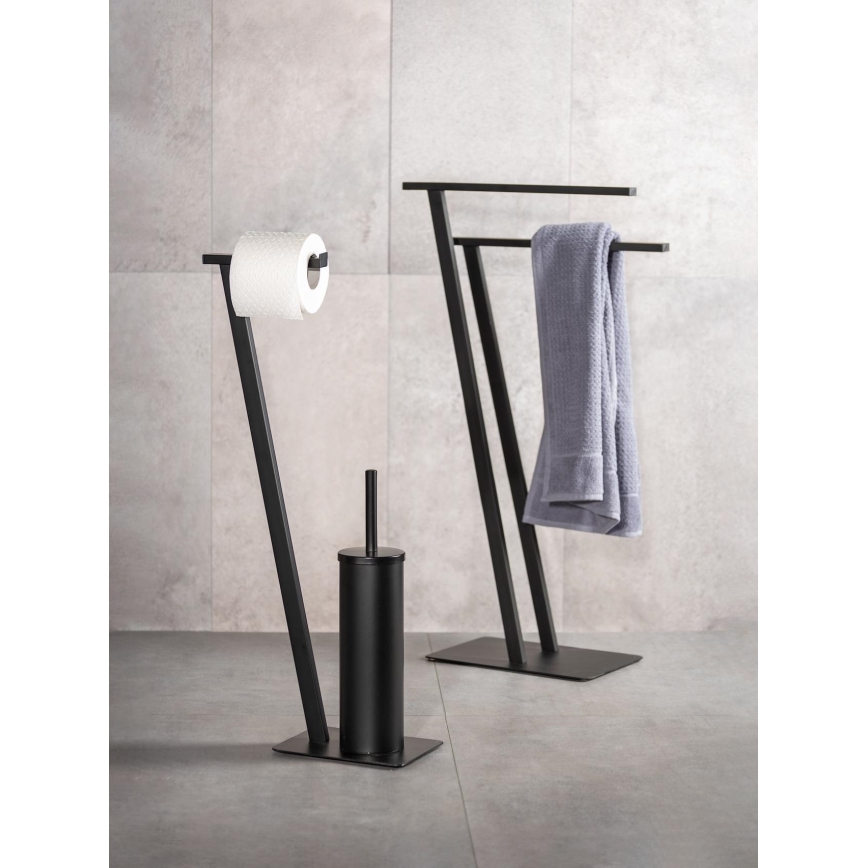 WENKO 24396100 - Handdoekenrek LIRIO 20x40 cm zwart