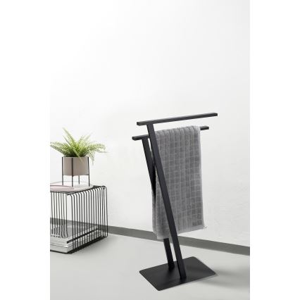 WENKO 24396100 - Handdoekenrek LIRIO 20x40 cm zwart