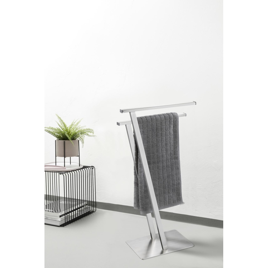 WENKO 24397100 - Handdoekhouder LIRIO 20x76,5 cm roestvrij staal/satijn