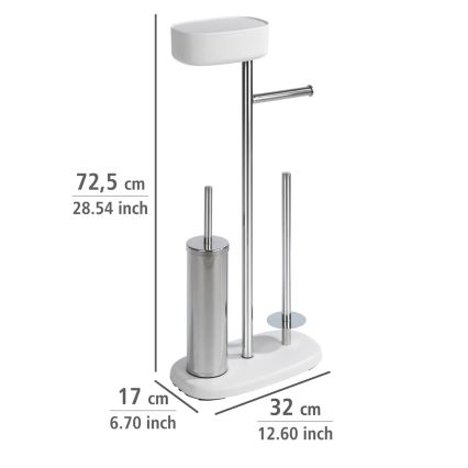 WENKO 24420100 - WC-set RIVAZZA 17 x 72,5 cm, wit