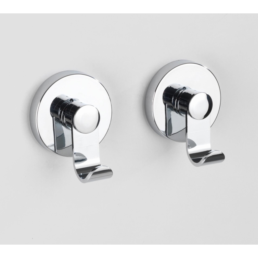 WENKO 24466100 - VACUUM-LOC haak, 6 x 7 cm, glanzend chroom