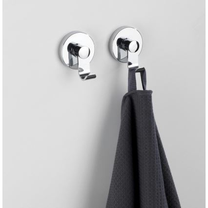 WENKO 24466100 - VACUUM-LOC haak, 6 x 7 cm, glanzend chroom