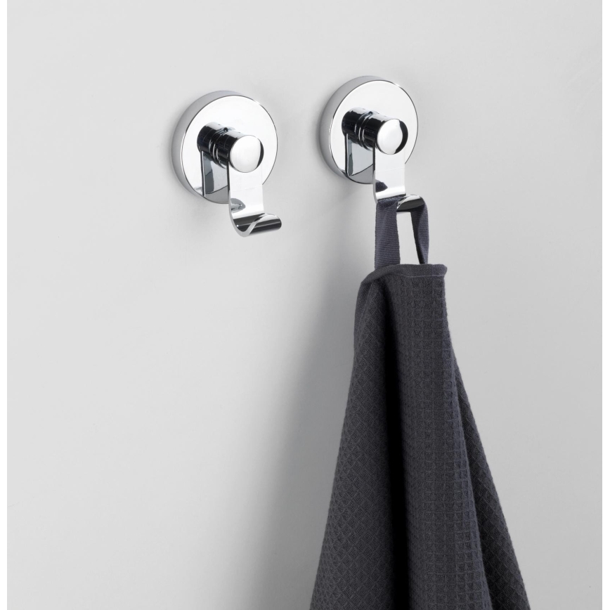 WENKO 24466100 - VACUUM-LOC haak, 6 x 7 cm, glanzend chroom