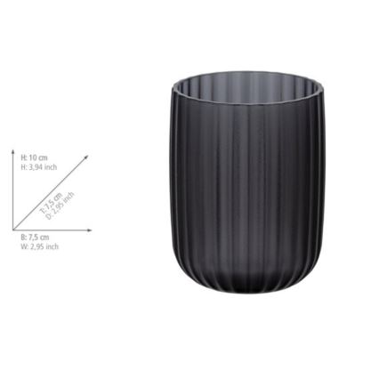 WENKO 24489100 - Beker AGROPOLI 7,5x10 cm grijs