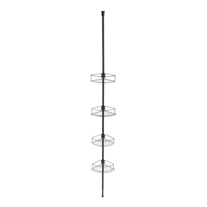 WENKO 24568100-Hoekplank DOLCEDO 31x230 cm roestvrij staal/zwart