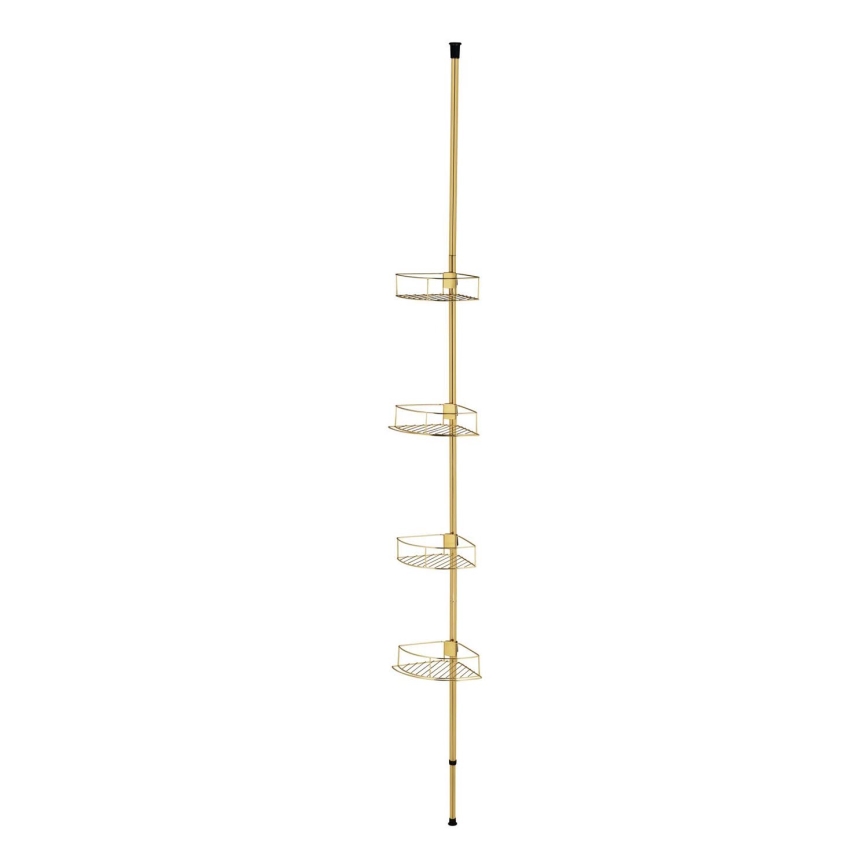 WENKO 24569100-Hoekplank DOLCEDO 31x275 cm goudkleurig