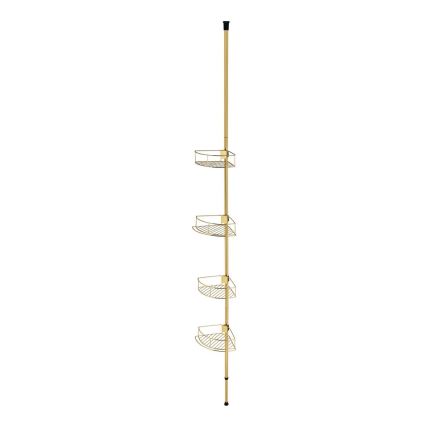 WENKO 24569100-Hoekplank DOLCEDO 31x275 cm goudkleurig