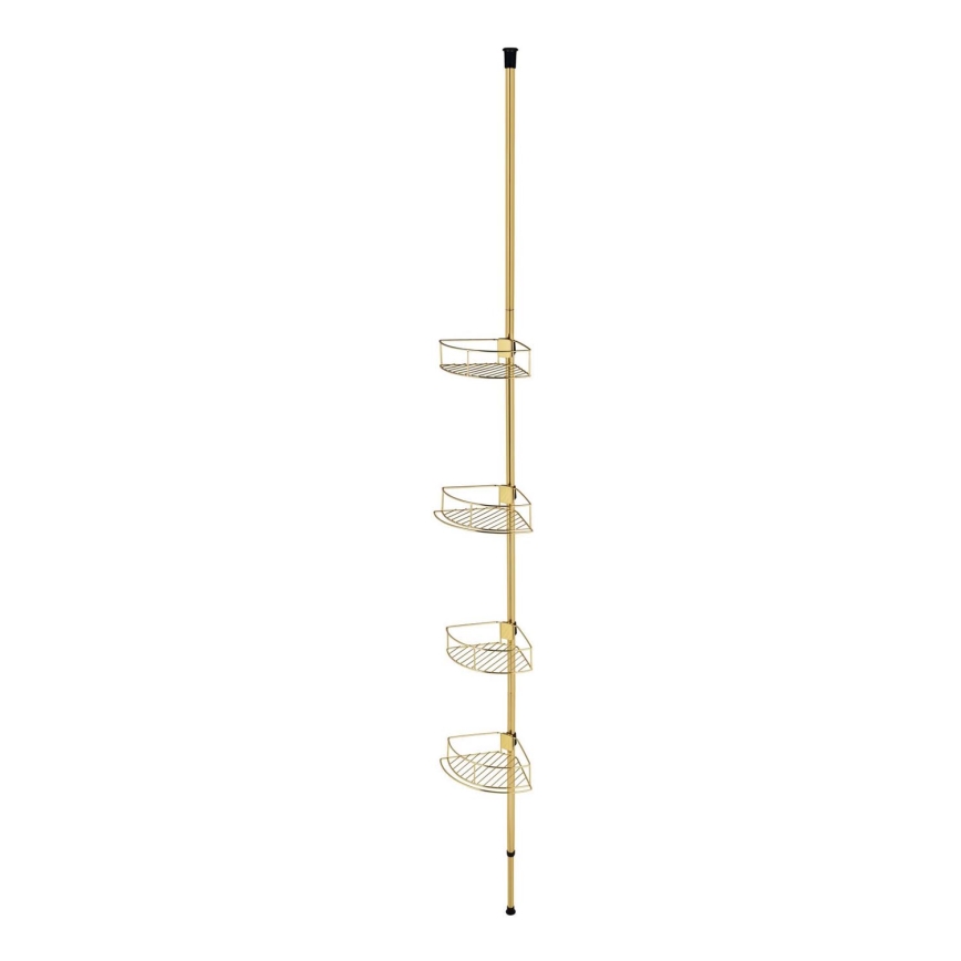 WENKO 24569100-Hoekplank DOLCEDO 31x275 cm goudkleurig