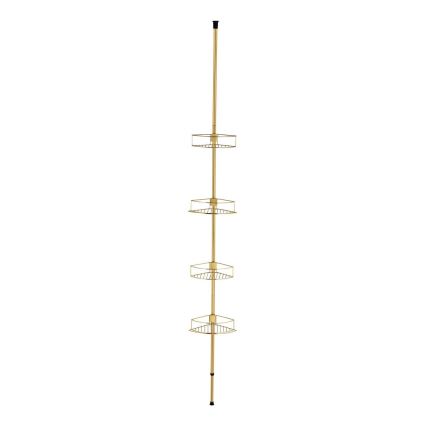 WENKO 24569100-Hoekplank DOLCEDO 31x275 cm goudkleurig