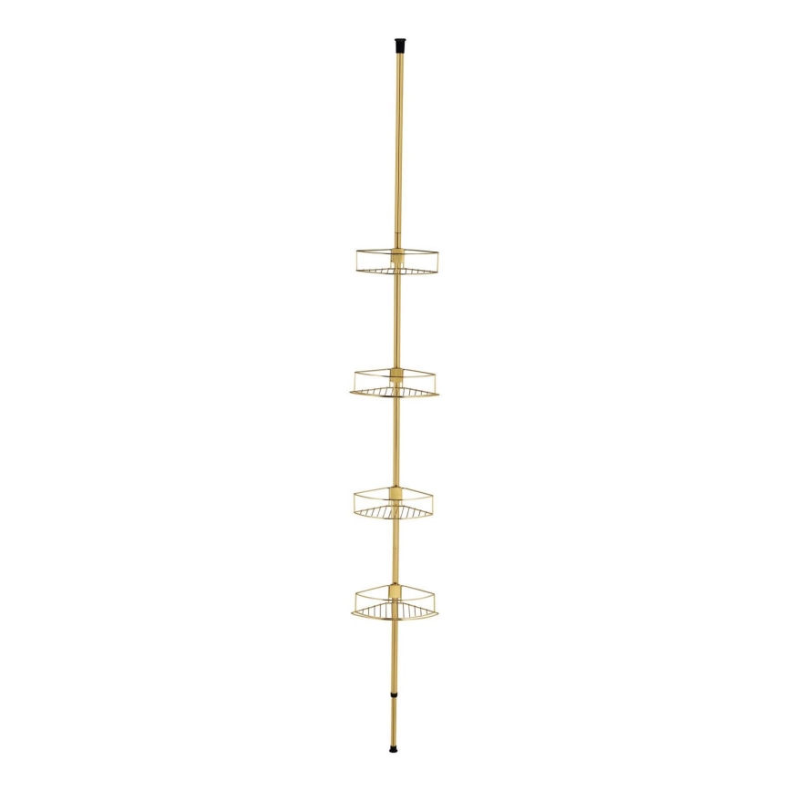 WENKO 24569100-Hoekplank DOLCEDO 31x275 cm goudkleurig