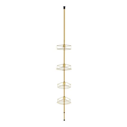 WENKO 24569100-Hoekplank DOLCEDO 31x275 cm goudkleurig