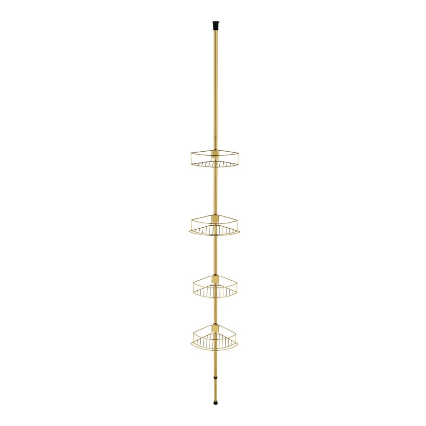 WENKO 24569100-Hoekplank DOLCEDO 31x275 cm goudkleurig
