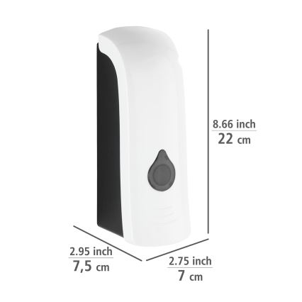 WENKO 24588100-Zeepdispenser RANERA 740 ml wit/zwart