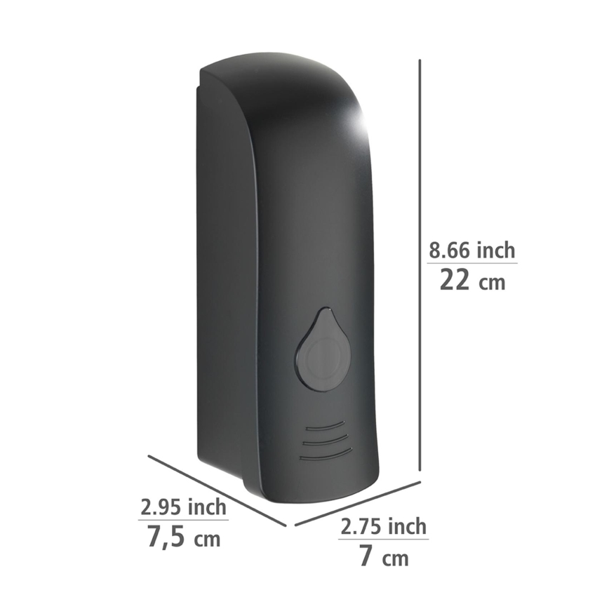 WENKO 24589100-zeepdispenser RANERA 740 ml zwart