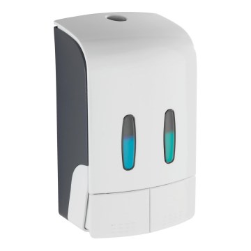 WENKO 24591100 - Zeepdispenser TARTAS 480 ml wit/grijs