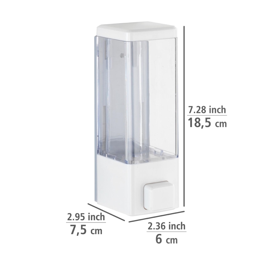 WENKO 24594100-Zeepdispenser ISTRES 320 ml wit/helder