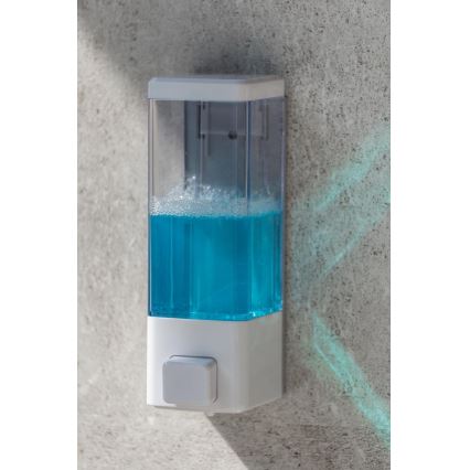 WENKO 24594100-Zeepdispenser ISTRES 320 ml wit/helder