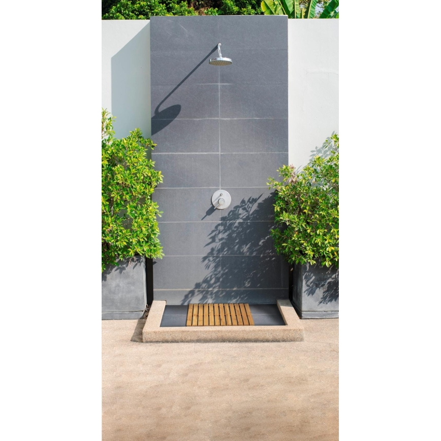 WENKO 24610100 - BAMBUSA vloermat 50x50 cm bruin