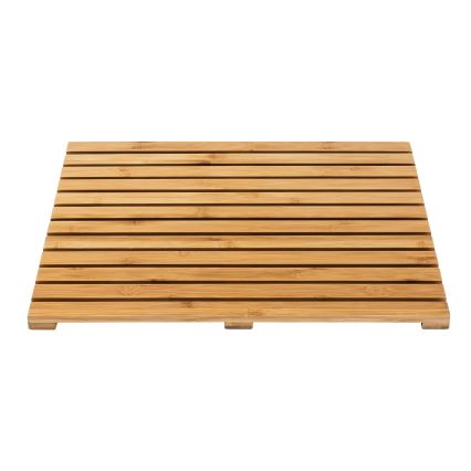 WENKO 24610100 - BAMBUSA vloermat 50x50 cm bruin