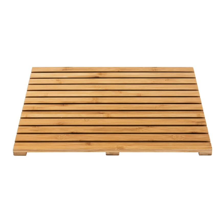 WENKO 24610100 - BAMBUSA vloermat 50x50 cm bruin
