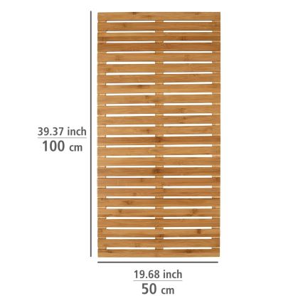 WENKO 24611100 - Deurmat BAMBUSA 100x50 cm bruin