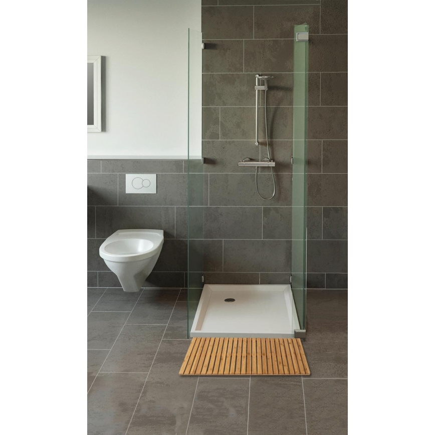 WENKO 24611100 - Deurmat BAMBUSA 100x50 cm bruin