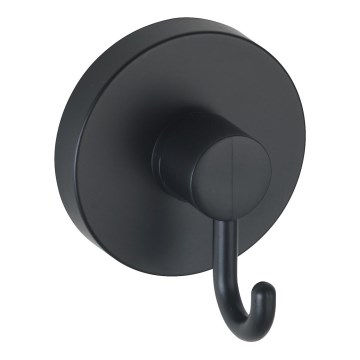 WENKO 24730100 - Haak VACUUM-LOC rond, zwart, 6 x 6,7 cm