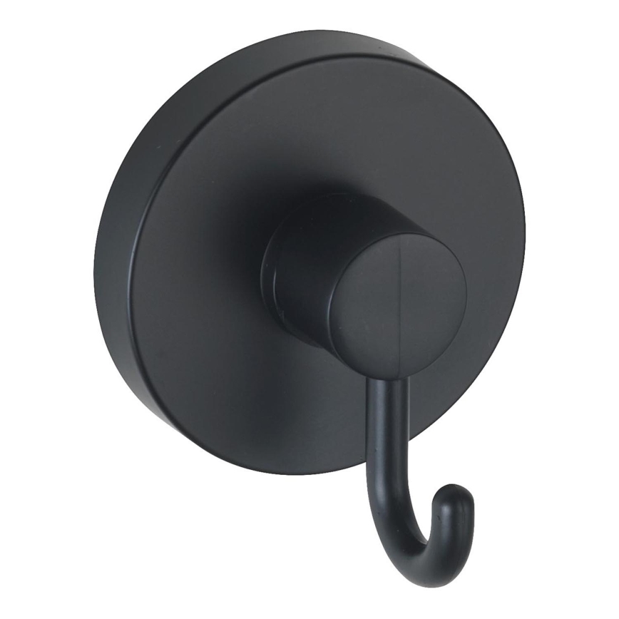 WENKO 24730100 - Haak VACUUM-LOC rond, zwart, 6 x 6,7 cm