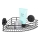 WENKO 24735100 - VACUUM-LOC ronde opbergplank, zwart, 35x22,5 cm