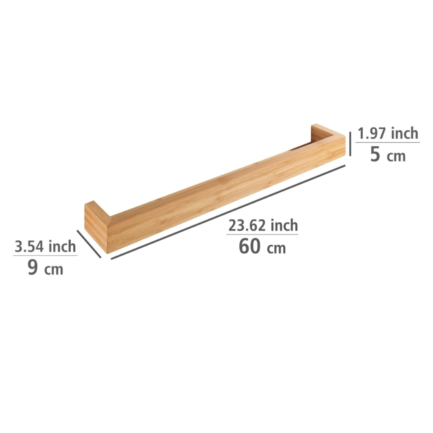 WENKO 24744100 - Plank BAMBUSA 60x9 cm bruin